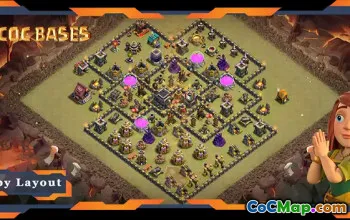 Top TH9 Base Layouts - Anti 3-Star & War Defense #57428