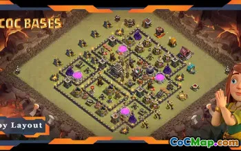 Top TH9 Base Layouts with Defense & Links #57426