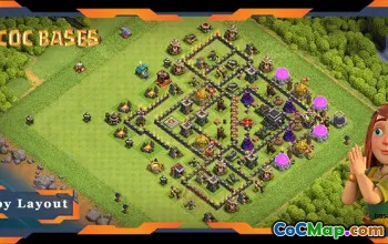 Top TH9 Defense Base: Anti-Everything Layout & Link #19427