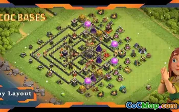 Top TH9 Defense Base: Anti-Everything & Trophy Layout #20100