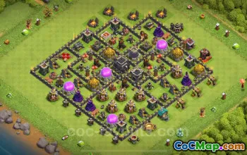 Pangkalan Pertanian TH9 Teratas 2024 - Anti Bintang 3 - Clash of Clans #17675