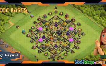 Tata Letak Pangkalan Pertanian Maks TH9 Teratas - Clash of Clans #18046