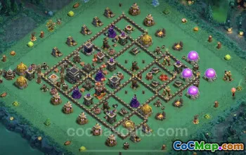 Top TH9 Trophy Base Layout for Clash of Clans With Link #24835