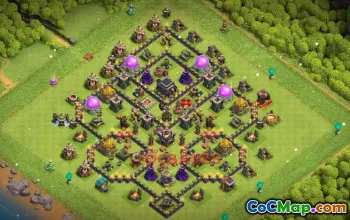 Top TH9 Trophy Base Strategy - Clash of Clans Anti-Air #19530