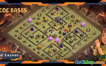 Top TH9 War Base: Anti-3 Star & Defense Strategies | COC #20110