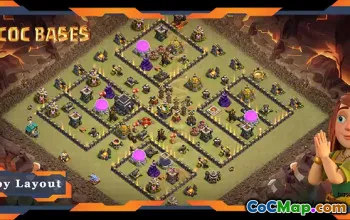 Topp TH9 War Base Layouts & Links - Clash of Clans #18025