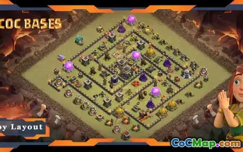 Top TH9 War Base Layouts & Links - Clash of Clans #20140