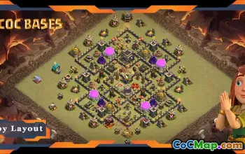 Topp TH9 War Base Layouts & Links for Clash of Clans #18030