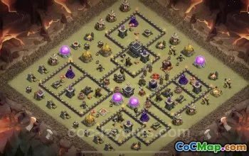 Top TH9 War Base Link - Anti 3 Stars & All Strategies #24836