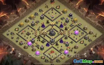 Top TH9 War Base Links - Anti Everything Design for CWL #19633
