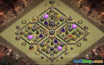 Top TH9 War Bases 2023: Anti-Air Hybrid COC with Links #19467
