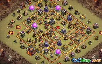 Top Town Hall 10 Base Layouts for CoC | Home & War Maps #15590
