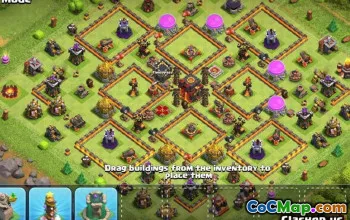 COC的Top Town Hall 10基本布局：地图和链接＃13512