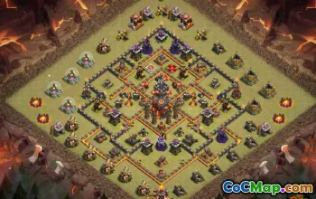 Top Town Hall 10 Layout e collegamenti di base per Clash of Clans #13638