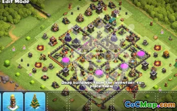 Top Town Hall 10 Base Layouts & Map Links #54641