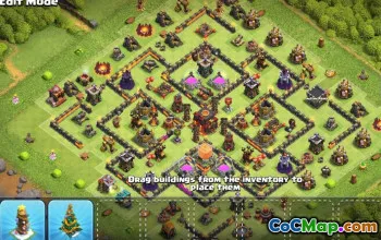 Top Town Hall 10 Base Layouts to Copy #53599