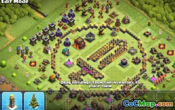 Top Town Hall 10 Base Layouts with Copy Links #54720