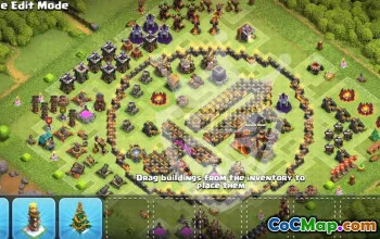 Top Town Hall 10 Base Layouts with Copy Links #54809