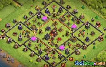 ტოპ მერია 10 COC ბაზის განლაგება: მეურნეობა და ტროფეის რუქები #16419