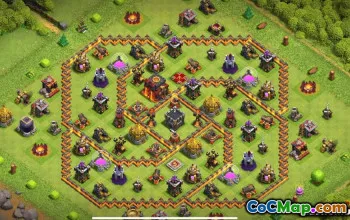 Top Primăria 10 Layouts și hărți de bază COC - Copiați acum! #13414