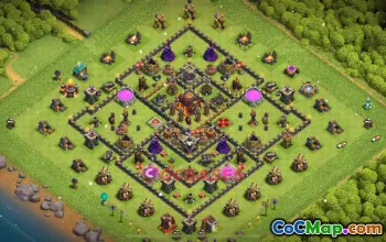 Horní radnice 10 Farming Base | Clash of Clans Kopírovat odkaz #18733