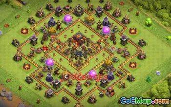 Top Town Hall 10 Farming Base | Clash of Clans Copy Link #22214