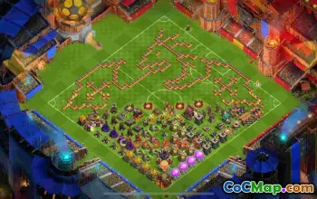 Top Town Hall 10 Fun Base Layout 0z75g #56970