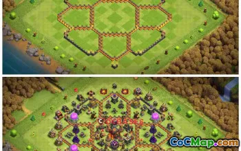 Top Town Hall 10 Hybrid Base for Clash of Clans #23656