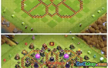 Top Town Hall 10 Hybrid Base for Clash of Clans - Copy Now! #23532