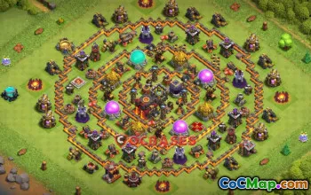 Top Town Hall 10 Trophy Base - Clash of Clans Strategies #20304