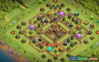 Top Town Hall 10 Trophy Base for Clash of Clans #20549