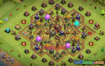 Top Town Hall 10 Trophy Base: Hybrid & Farming Strategies #18844