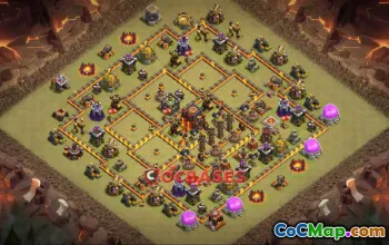Top Town Hall 10 War Base: Anti 3-Star & Copy Link #21891