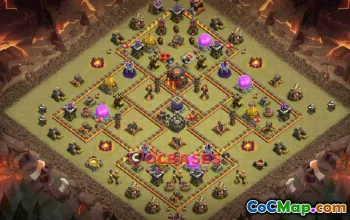 Top Town Hall 10 War Base | Clash of Clans Base Link #21997