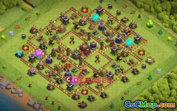 Top Town Hall 10 War Base: Copy Link, Anti-Air & Ground #19536
