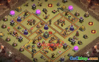 Top Town Hall 10 War Base Copy Link - Clash of Clans #18862