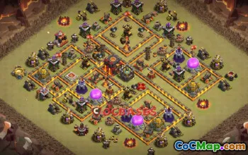 Top Town Hall 10 War Base Layouts - Clash of Clans #19859