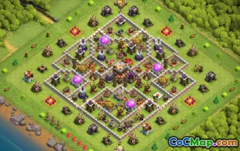 Top Town Hall 11 Base Layouts for CoC - Farming & Trophy #17189