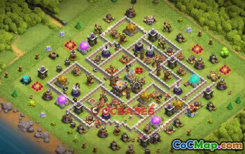 Top Town Hall 11 Hybrid Base for Clash of Clans #20806