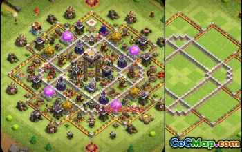 Top Town Hall 11 Hybrid Base for Clash of Clans - Th11 #22844
