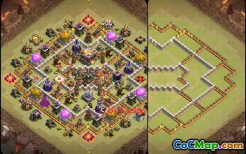 Top Town Hall 11 Hybrid Base Layouts for Clash of Clans #22913