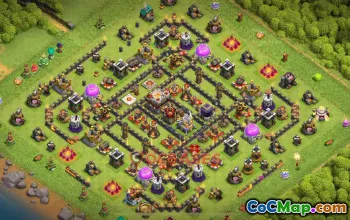 Top Town Hall 11 Trophy Base - 80% Defense Success! #18869