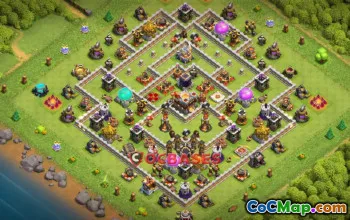Top Town Hall 11 Trophy Base: Anti 2 Stars - Clash of Clans #20819