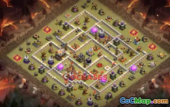 Top Town Hall 11 War Base: Anti 3-Star, Compact Design #22690