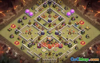 Top Town Hall 11 War Base: Anti 3 Stars & Electro Dragon #24056