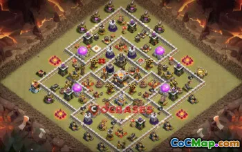 Top Town Hall 11 War Base: Compact Anti-Ground Layout #22636
