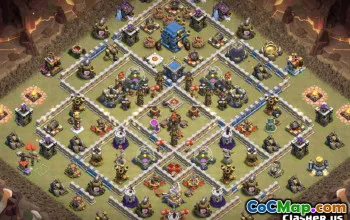 Top Town Hall 12 Clash Clash＃10329的基本布局