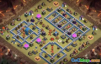 Top -Rathaus 12 Basislayouts für COC: Karten & Links #14602