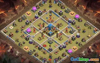 Top Town Hall 12 Układy podstawowe dla COC: War & Trophy Maps #14531