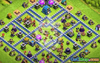 Top Town Hall 12 Base Layouts with Copy Link #52696